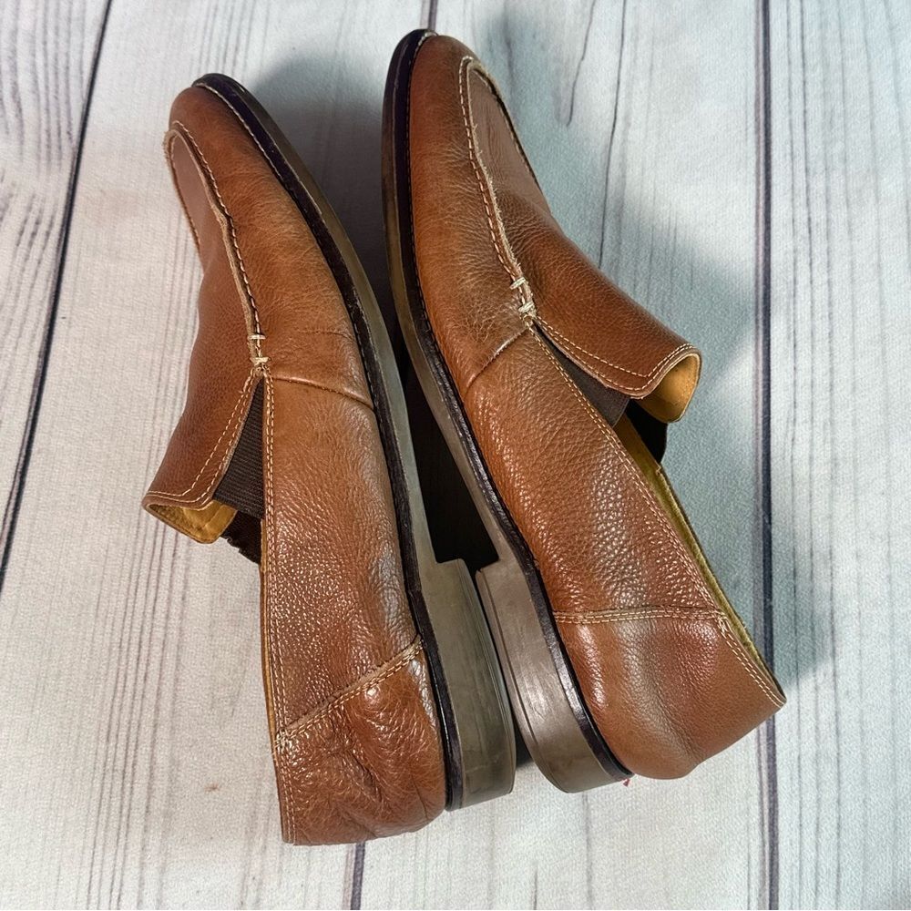 Sandro Limited Leather Driving Loafer Men Sz 11‎ D Brown Tan Designer Career - Picture 10 of 10
